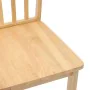 Sillas de comedor 2 uds madera maciza natural caucho by , dining chairs - Ref: Foro24-4102390, Price: 119,10 €, Discount: %