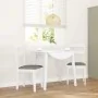 Sillas de comedor con cojines 2uds madera maciza blanco caucho by , dining chairs - Ref: Foro24-4102384, Price: 93,32 €, Disc...