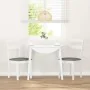 Sillas de comedor con cojines 2uds madera maciza blanco caucho by , dining chairs - Ref: Foro24-4102384, Price: 93,32 €, Disc...