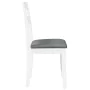 Sillas de comedor con cojines 2uds madera maciza blanco caucho by , dining chairs - Ref: Foro24-4102384, Price: 93,32 €, Disc...
