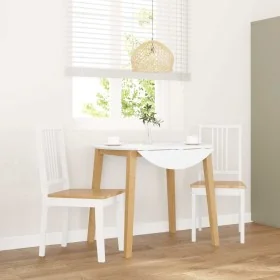 Sillas de comedor 2 unidades madera maciza de caucho blanco von , Essstühle - Ref: Foro24-4102399, Preis: 100,13 €, Rabatt: %