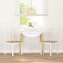 Sillas de comedor 2 unidades madera maciza de caucho blanco von , Essstühle - Ref: Foro24-4102399, Preis: 103,29 €, Rabatt: %