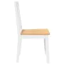 Sillas de comedor 2 unidades madera maciza de caucho blanco von , Essstühle - Ref: Foro24-4102399, Preis: 103,29 €, Rabatt: %