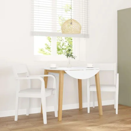 Sillas de comedor 2 unidades madera maciza de caucho blanco von , Essstühle - Ref: Foro24-4102513, Preis: 176,07 €, Rabatt: %
