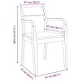 Sillas de comedor 2 unidades madera maciza de caucho blanco von , Essstühle - Ref: Foro24-4102513, Preis: 176,07 €, Rabatt: %