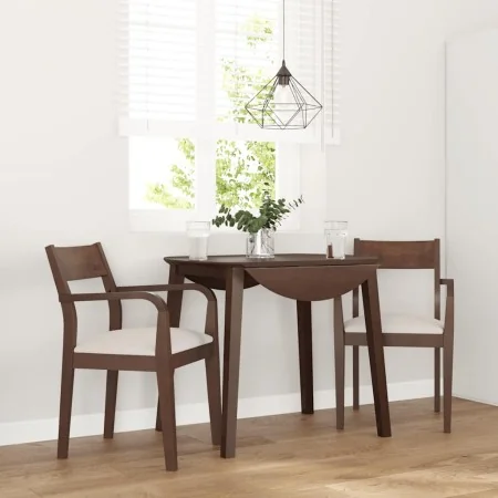 Sillas de comedor con cojines 2 uds madera maciza marrón caucho von , Essstühle - Ref: Foro24-4102507, Preis: 174,36 €, Rabat...