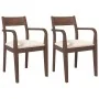 Sillas de comedor con cojines 2 uds madera maciza marrón caucho von , Essstühle - Ref: Foro24-4102507, Preis: 174,36 €, Rabat...