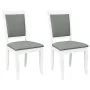 Sillas de comedor con cojines 2uds madera maciza blanco caucho von , Essstühle - Ref: Foro24-4102489, Preis: 176,79 €, Rabatt: %