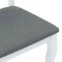 Sillas de comedor con cojines 2uds madera maciza blanco caucho von , Essstühle - Ref: Foro24-4102489, Preis: 176,79 €, Rabatt: %