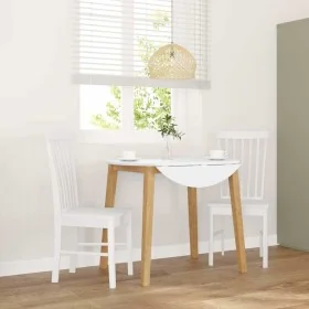 Sillas de comedor 2 unidades madera maciza de caucho blanco von , Essstühle - Ref: Foro24-4102505, Preis: 122,36 €, Rabatt: %