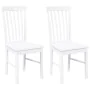 Sillas de comedor 2 unidades madera maciza de caucho blanco de , Sillas de comedor - Ref: Foro24-4102505, Precio: 122,33 €, D...