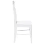 Sillas de comedor 2 unidades madera maciza de caucho blanco de , Sillas de comedor - Ref: Foro24-4102505, Precio: 122,33 €, D...