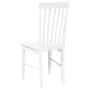 Sillas de comedor 2 unidades madera maciza de caucho blanco de , Sillas de comedor - Ref: Foro24-4102505, Precio: 122,33 €, D...