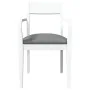 Sillas de comedor con cojines 2uds madera maciza blanco caucho von , Essstühle - Ref: Foro24-4102511, Preis: 173,86 €, Rabatt: %