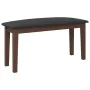 Banco 90 cm Madera Maciza Marrón Caucho von , Ess- und Küchenbänke - Ref: Foro24-4102593, Preis: 70,35 €, Rabatt: %
