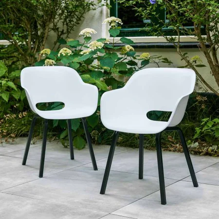 Silla de jardín Keter con patas de metal "Noa" 2 uds blanco von , Gartenstühle - Ref: Foro24-447618, Preis: 151,38 €, Rabatt: %