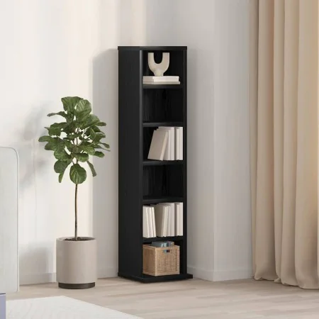 Estantería para CDs madera contrachapada roble negro 21x20x88cm by , CD and DVD storage - Ref: Foro24-862421, Price: 35,01 €,...