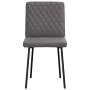 Sillas de comedor 4 unidades cuero sintético gris de , Sillas de comedor - Ref: Foro24-3315215, Precio: 168,57 €, Descuento: %