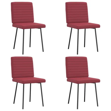 Sillas comedor 4 unidades cuero sintético rojo tinto by , dining chairs - Ref: Foro24-3315269, Price: 169,41 €, Discount: %