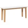 Banco 90 cm madera maciza caucho blanco de , Bancos de comedor y cocina - Ref: Foro24-4102598, Precio: 70,34 €, Descuento: %
