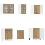 Set de muebles cocina 11 pzas madera ingeniería roble artesanal by , Kitchen cabinets - Ref: Foro24-3328576, Price: 661,14 €,...