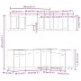 Set de muebles cocina 11 pzas madera ingeniería roble artesanal by , Kitchen cabinets - Ref: Foro24-3328576, Price: 661,14 €,...