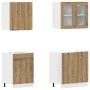 Set de muebles cocina 4 pzas madera ingeniería roble artesanal de , Armarios de cocina - Ref: Foro24-3328574, Precio: 266,49 ...