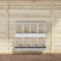 Nido para gallinas con 8 compartimentos plateado galvanizado de , Jaulas y habitáculos para animales pequeños - Ref: Foro24-8...