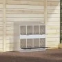 Nido para gallinas con 8 compartimentos plateado galvanizado de , Jaulas y habitáculos para animales pequeños - Ref: Foro24-8...