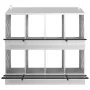 Nido para gallinas con 8 compartimentos plateado galvanizado de , Jaulas y habitáculos para animales pequeños - Ref: Foro24-8...