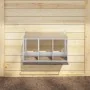 Nido para gallinas con 3 compartimentos plateado galvanizado by , Cages and habitats for small animals - Ref: Foro24-864346, ...