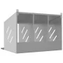 Nido para gallinas con 3 compartimentos plateado galvanizado by , Cages and habitats for small animals - Ref: Foro24-864346, ...