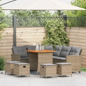 Juego de sofás de jardín en forma de L con cojines 6 pzas beige by , Garden sets - Ref: Foro24-3213543, Price: 533,56 €, Disc...