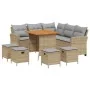 Juego de sofás de jardín en forma de L con cojines 6 pzas beige von , Gartensets - Ref: Foro24-3213543, Preis: 533,56 €, Raba...