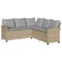 Juego de sofás de jardín en forma de L con cojines 6 pzas beige von , Gartensets - Ref: Foro24-3213543, Preis: 533,56 €, Raba...