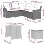 Juego de sofás de jardín en forma de L con cojines 6 pzas beige von , Gartensets - Ref: Foro24-3213543, Preis: 533,56 €, Raba...
