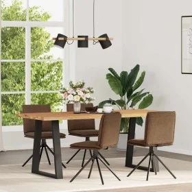 Sillas de comedor 4 unidades piel de ante artificial marrón von , Essstühle - Ref: Foro24-3315378, Preis: 222,42 €, Rabatt: %