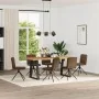 Sillas de comedor 6 unidades piel de ante artificial marrón von , Essstühle - Ref: Foro24-3315648, Preis: 332,50 €, Rabatt: %