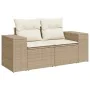 Set sofás jardín y cojines 10 pzas ratán sintético acacia beige by , Garden sets - Ref: Foro24-3327418, Price: 771,18 €, Disc...