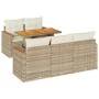 Set sofás jardín y cojines 6 pzas ratán sintético acacia beige von , Gartensets - Ref: Foro24-3327439, Preis: 498,92 €, Rabat...