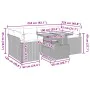 Set sofás jardín y cojines 6 pzas ratán sintético acacia negro by , Garden sets - Ref: Foro24-3327451, Price: 476,76 €, Disco...