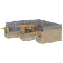 Set sofás jardín y cojines 9 pzas ratán sintético acacia beige von , Gartensets - Ref: Foro24-3327580, Preis: 640,97 €, Rabat...
