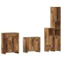 Juego de muebles de baño 4 piezas madera ingeniería envejecida von , Badezimmermöbel - Ref: Foro24-3328941, Preis: 237,77 €, ...