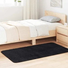 Alfombra peluda de pelo largo NAVARRA negra 80x150 cm poliéster von , Teppiche - Ref: Foro24-4102814, Preis: 23,11 €, Rabatt: %
