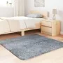 Alfombra de pelo largo NAVARRA gris plateado 120x120 cm de , Alfombras - Ref: Foro24-4102868, Precio: 24,54 €, Descuento: %