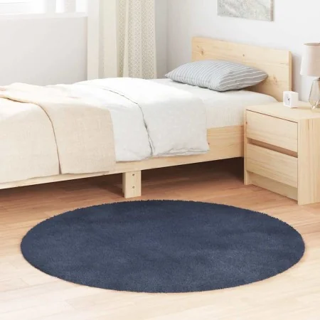Alfombra de pelo largo NAVARRA azul marino 120x120 cm poliéster by , Rugs - Ref: Foro24-4102907, Price: 24,70 €, Discount: %