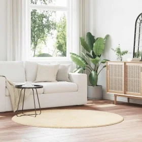 Alfombra peluda de pelo largo NAVARRA crema 160x160cm poliéster by , Rugs - Ref: Foro24-4102911, Price: 36,07 €, Discount: %