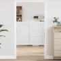 Puertas batientes diseño de lamas 1 par blanco 90x100 cm von , Türen für zu Hause - Ref: Foro24-4107144, Preis: 85,41 €, Raba...