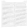 Puertas batientes diseño de lamas 1 par blanco 90x100 cm von , Türen für zu Hause - Ref: Foro24-4107144, Preis: 85,41 €, Raba...
