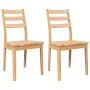 Sillas de comedor 2 uds madera maciza natural caucho von , Essstühle - Ref: Foro24-4102518, Preis: 137,61 €, Rabatt: %